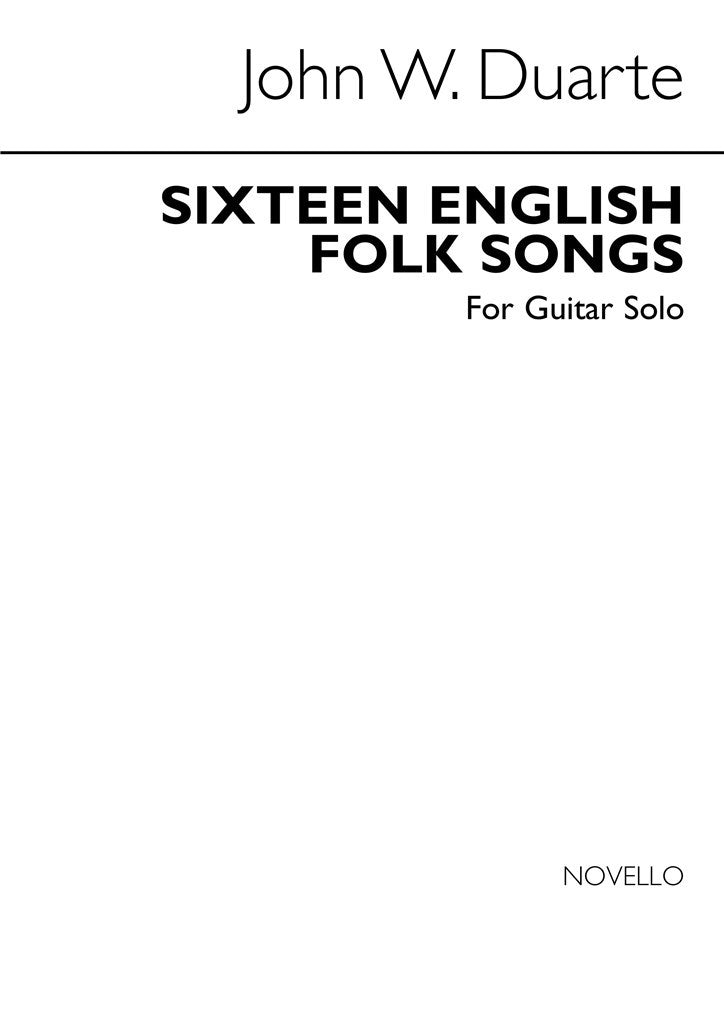 Sixteen English Folk Songs for Guitar