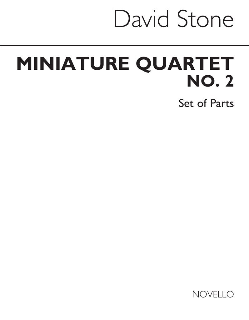 Miniature Quartet No.2 Parts