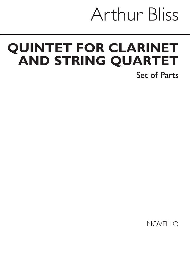 Quintet For Clarinet and Strings (Parts)