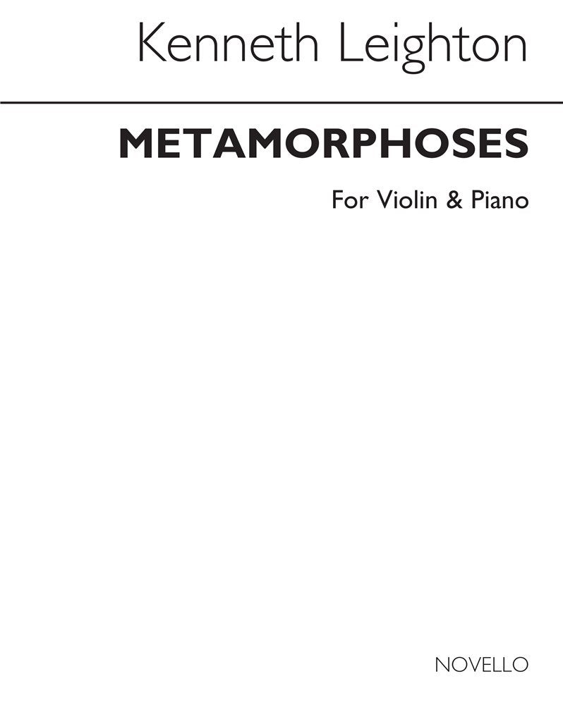 Metamorphoses For Violin and Piano Op.48