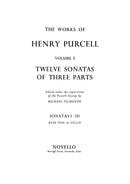 Twelve Sonatas of Three Parts, vol. 1 (Bass Viol or Cello part)