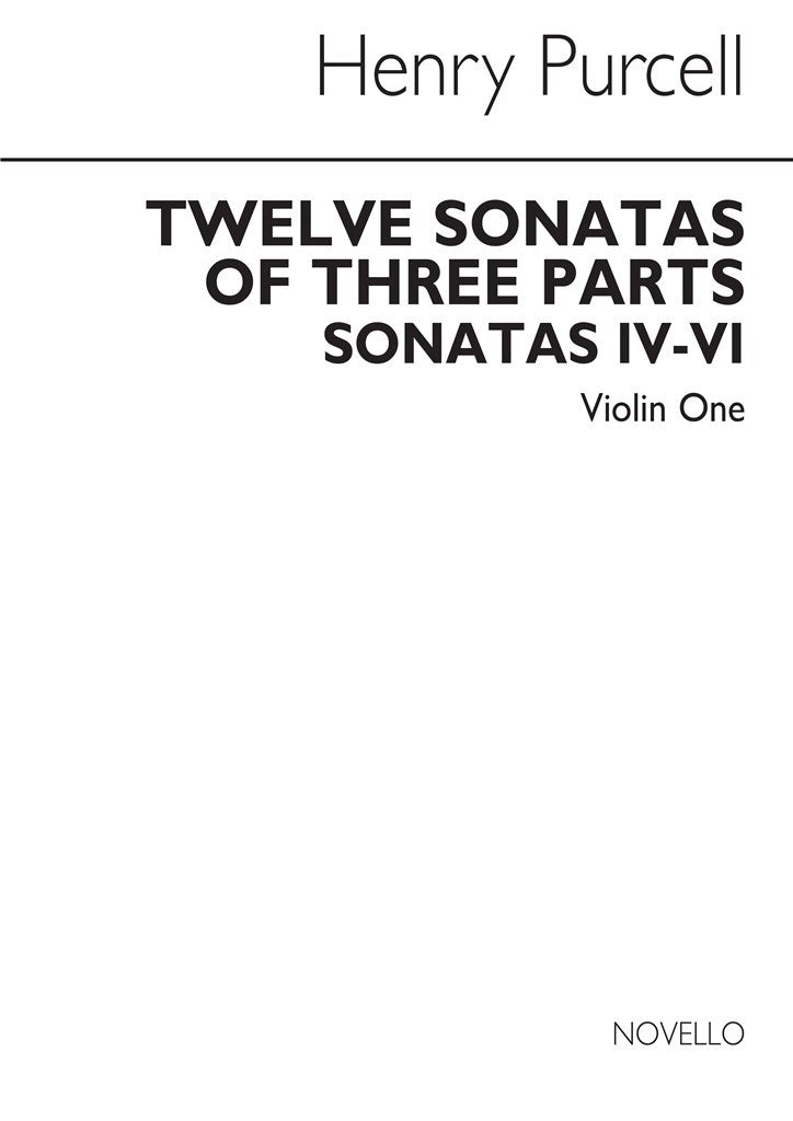 Twelve Sonatas of Three Parts, vol. 2 (Violin 1 part)