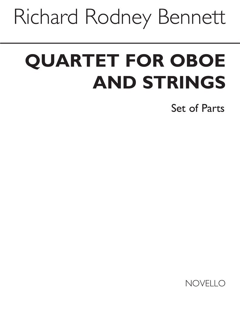 Quartet For Oboe and Strings (Parts)