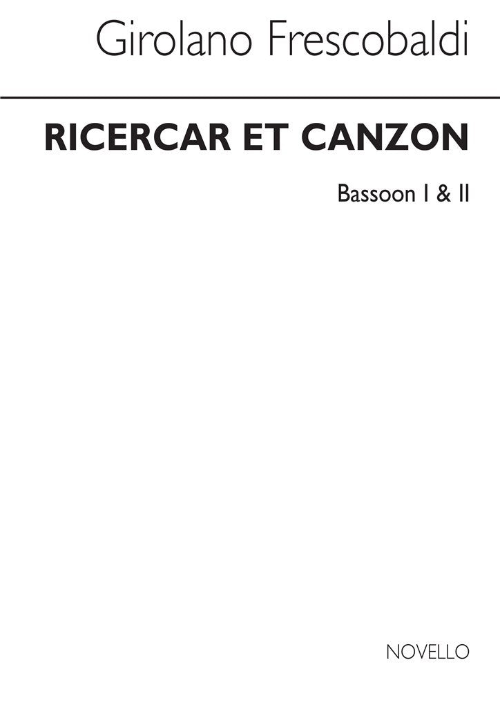 Ricercar et Canzon (Bassoon part)
