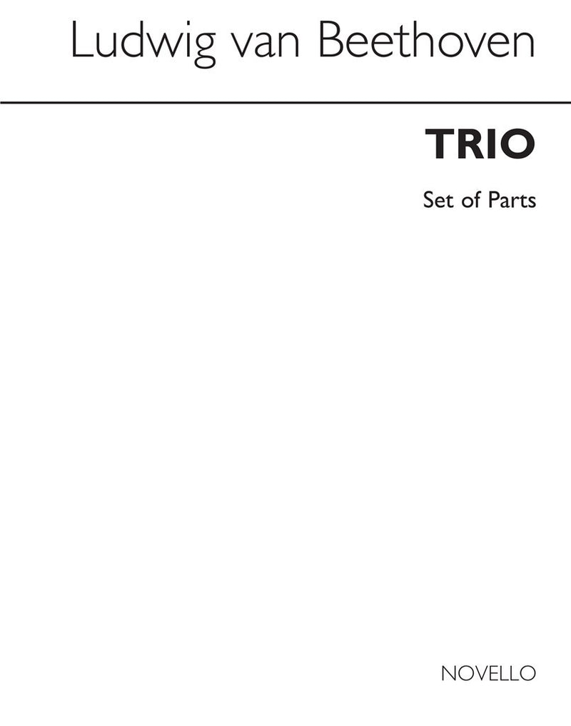 Beethoven Trio Op.87 For Equal Clarinets Parts