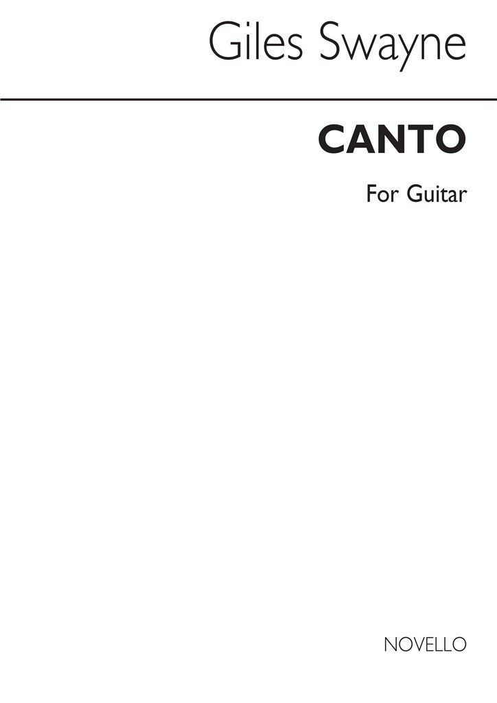 Canto For Guitar