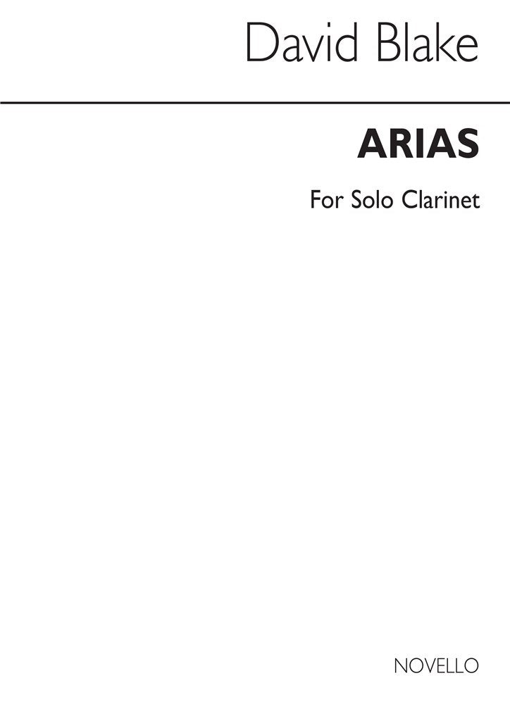 Arias for Clarinet Solo