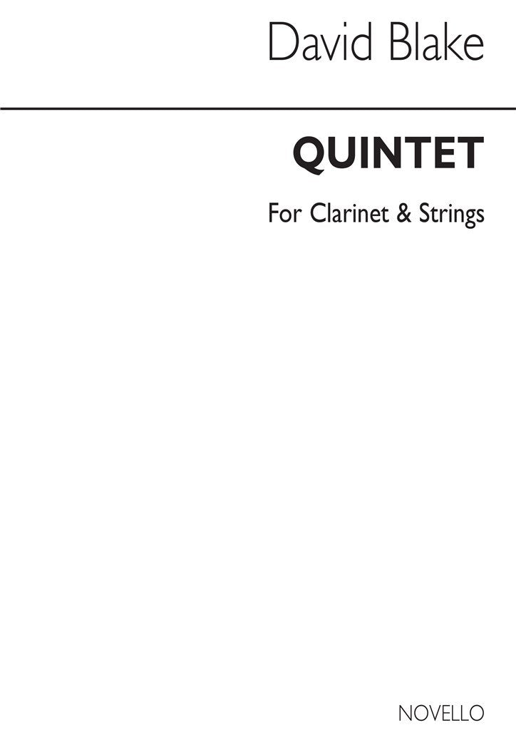 Quintet For Clarinet & Strings