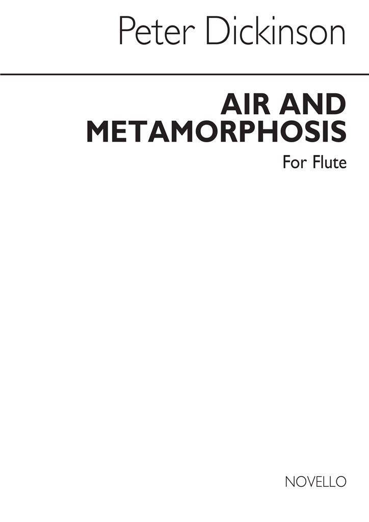 Air and Metamorphosis For Solo Flute