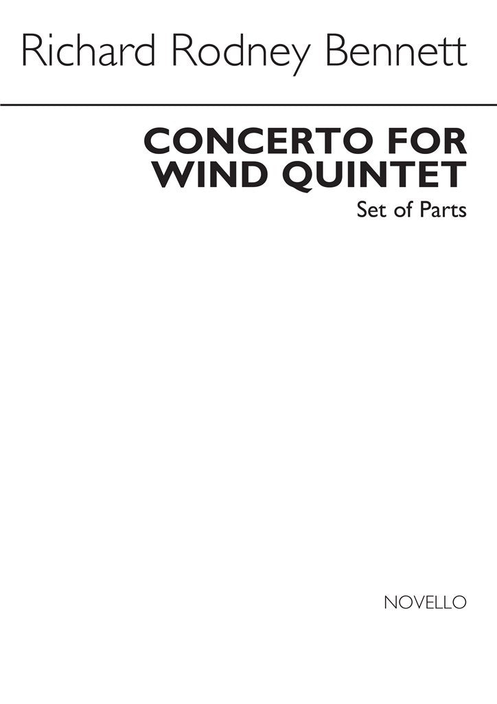 Concerto For Wind Quintet (Parts)