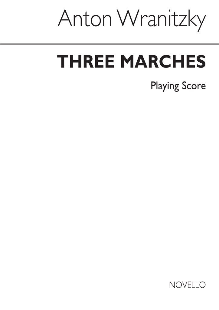 Three Marches for Three Clarinets (Player's Score)