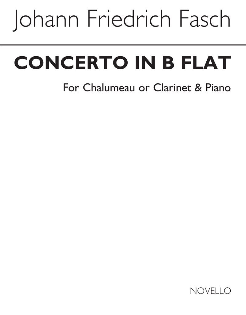 Concerto In B Flat For Clarinet
