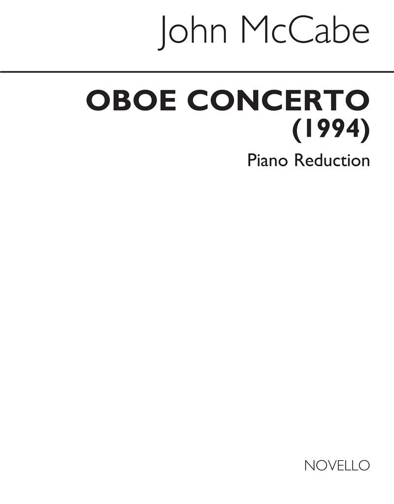 Concerto For Oboe (with Piano Reduction)