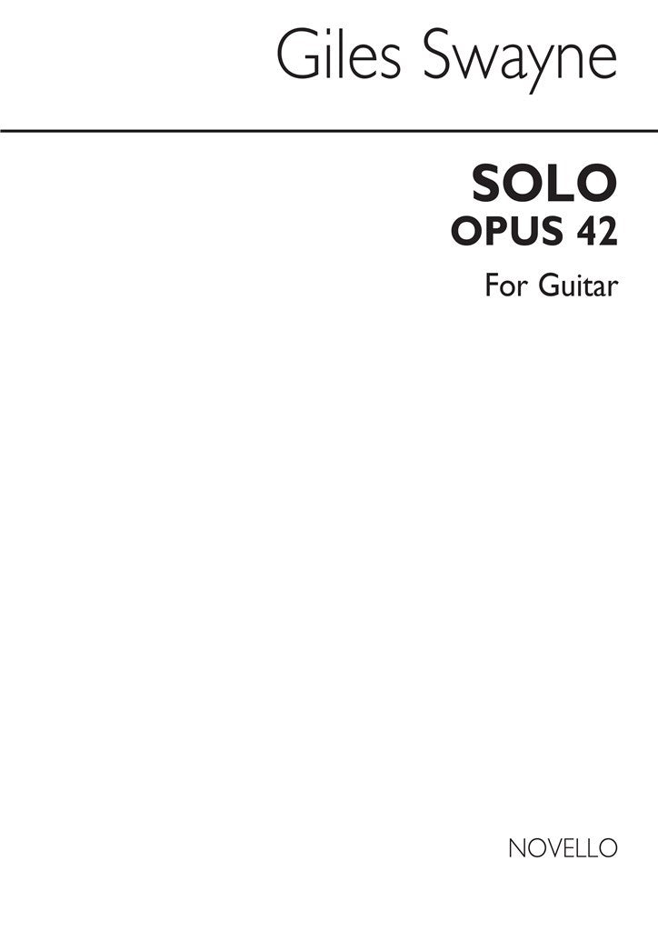 Solo For Guitar Op.42