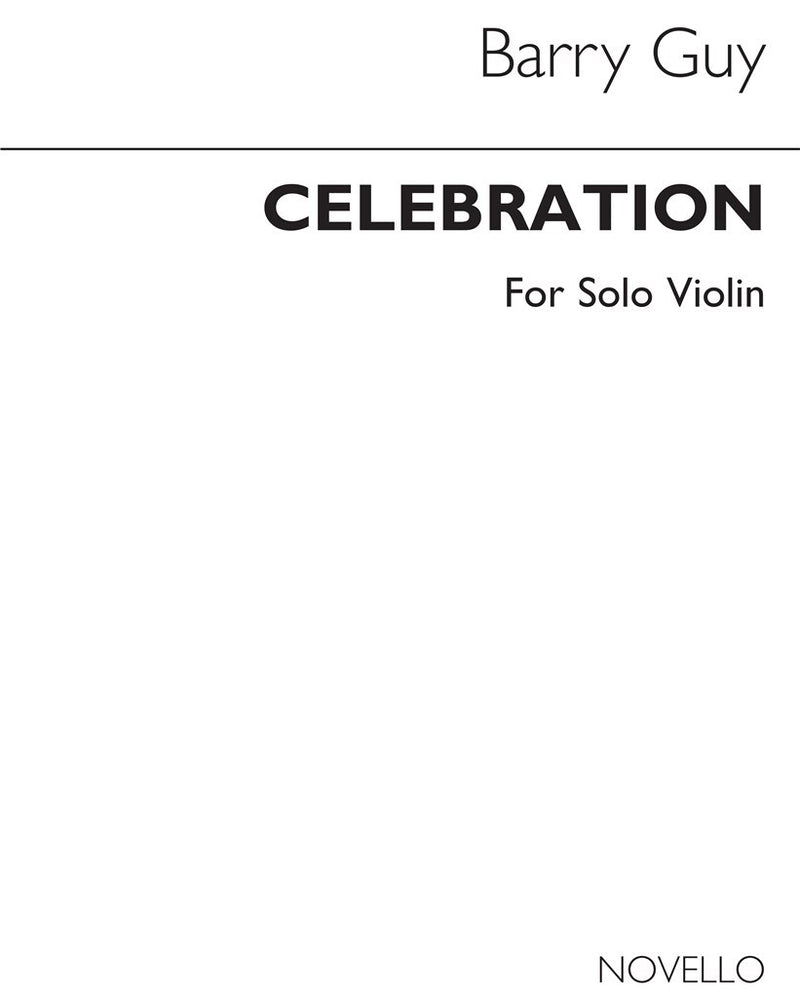 Celebration For Unaccompanied Violin