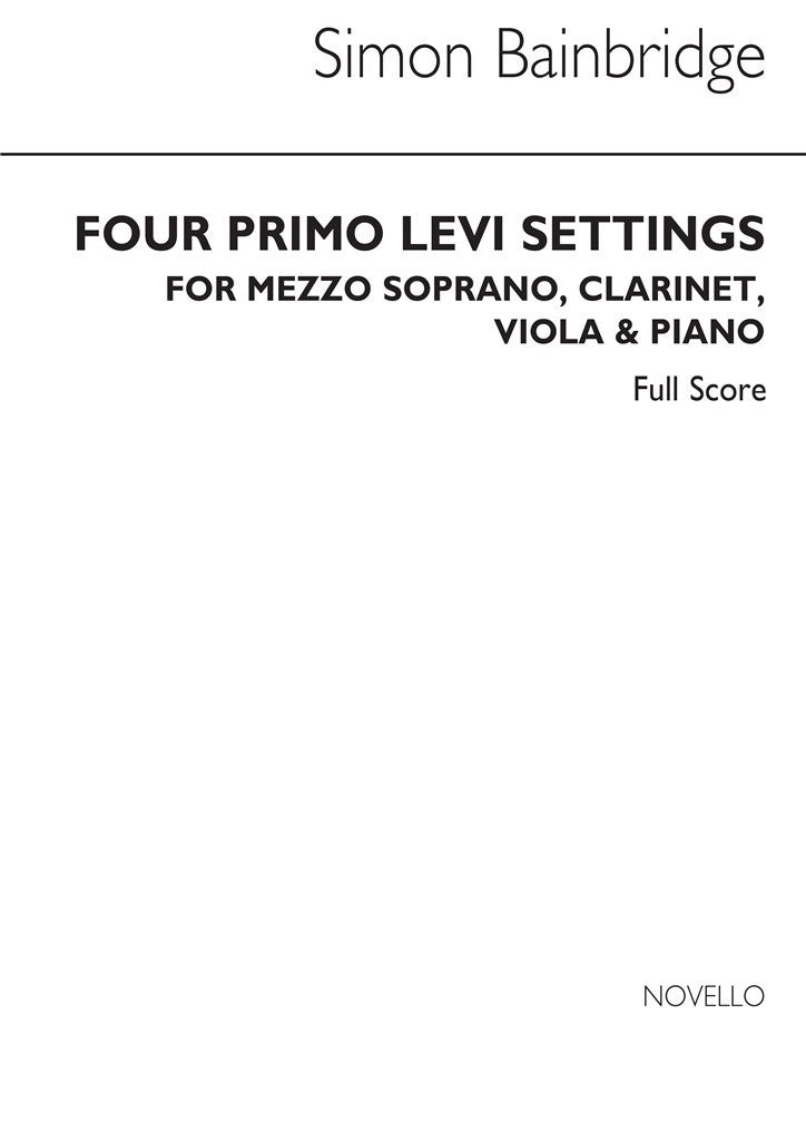 Four Primo Levi Settings