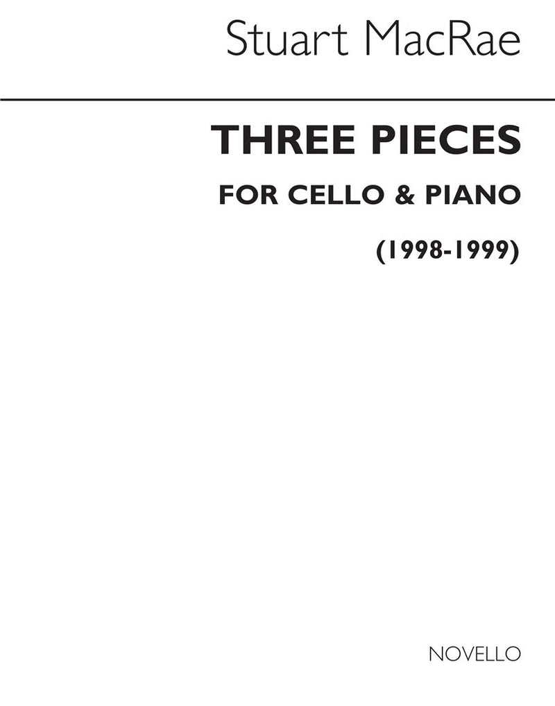 Three Pieces For Cello and Piano