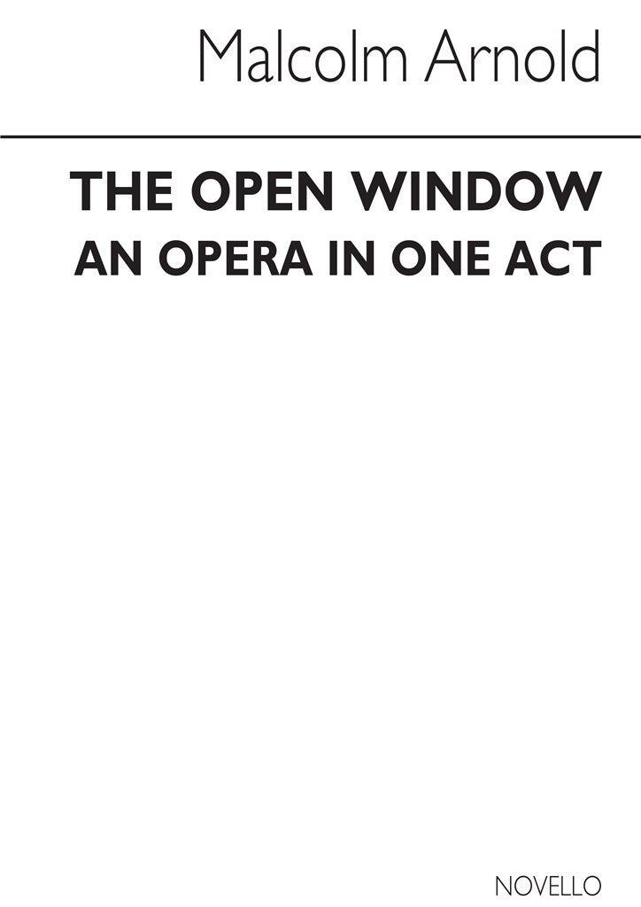 The Open Window (Choral Score)