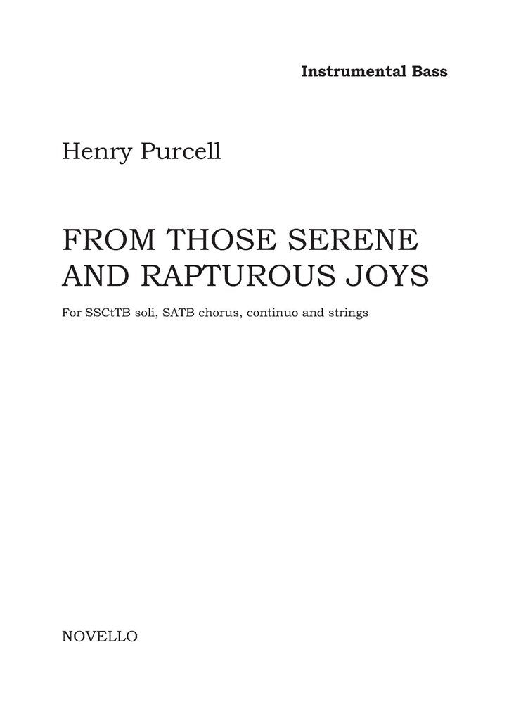 From Those Serene and Rapturous Joys (Set of Parts)