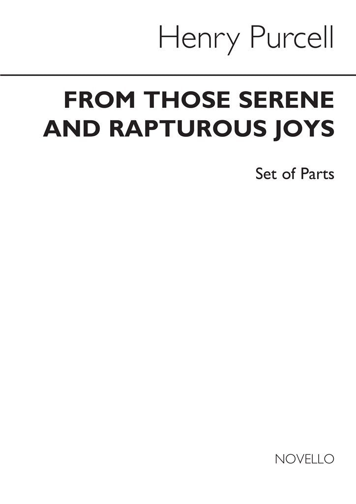 From Those Serene and Rapturous Joys (Full Score)