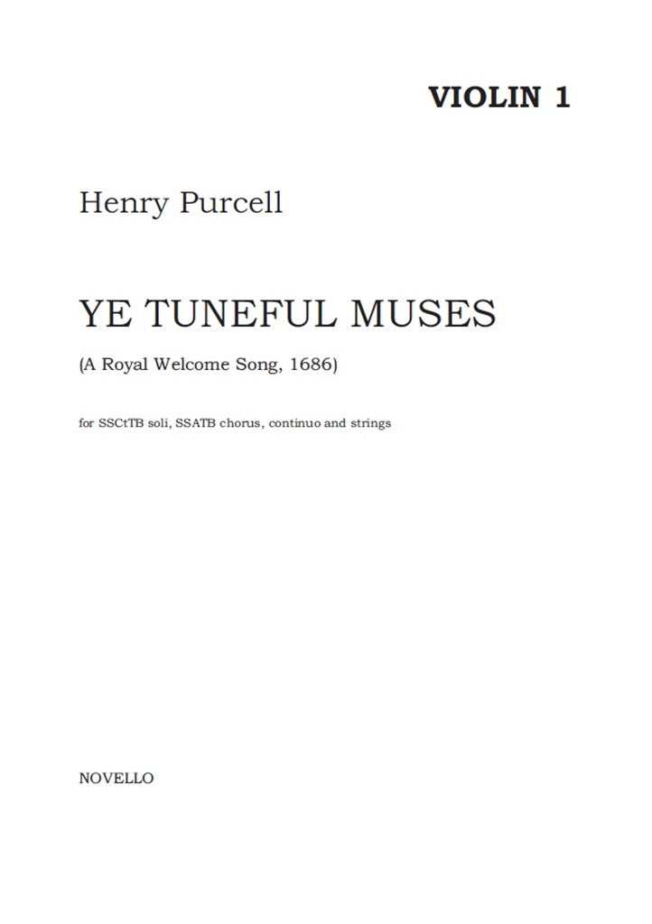 Ye Tuneful Muses, Raise Your Heads (Set of Parts)