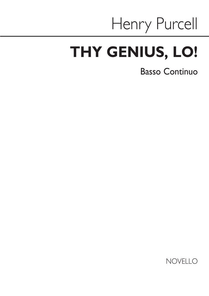 Thy Genius, Lo! (Continuo part)