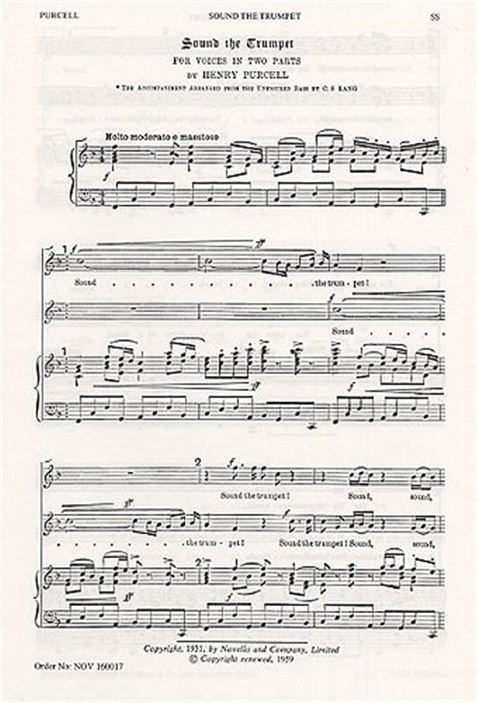 Sound the Trumpet (Choral Score)