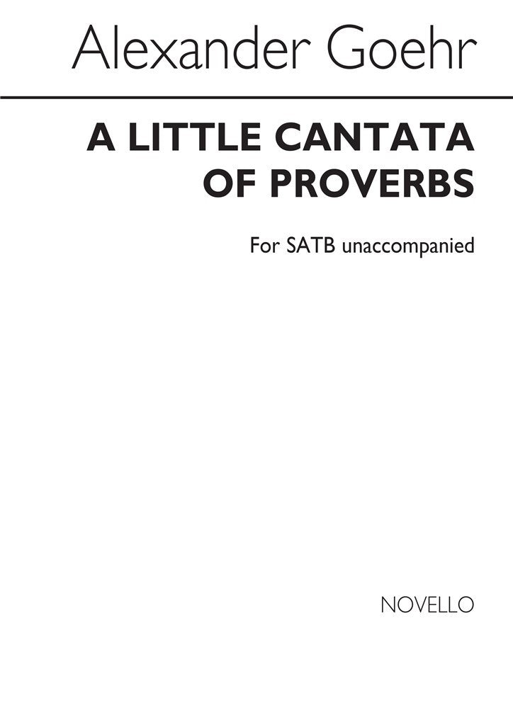 Little Cantata of Proverbs