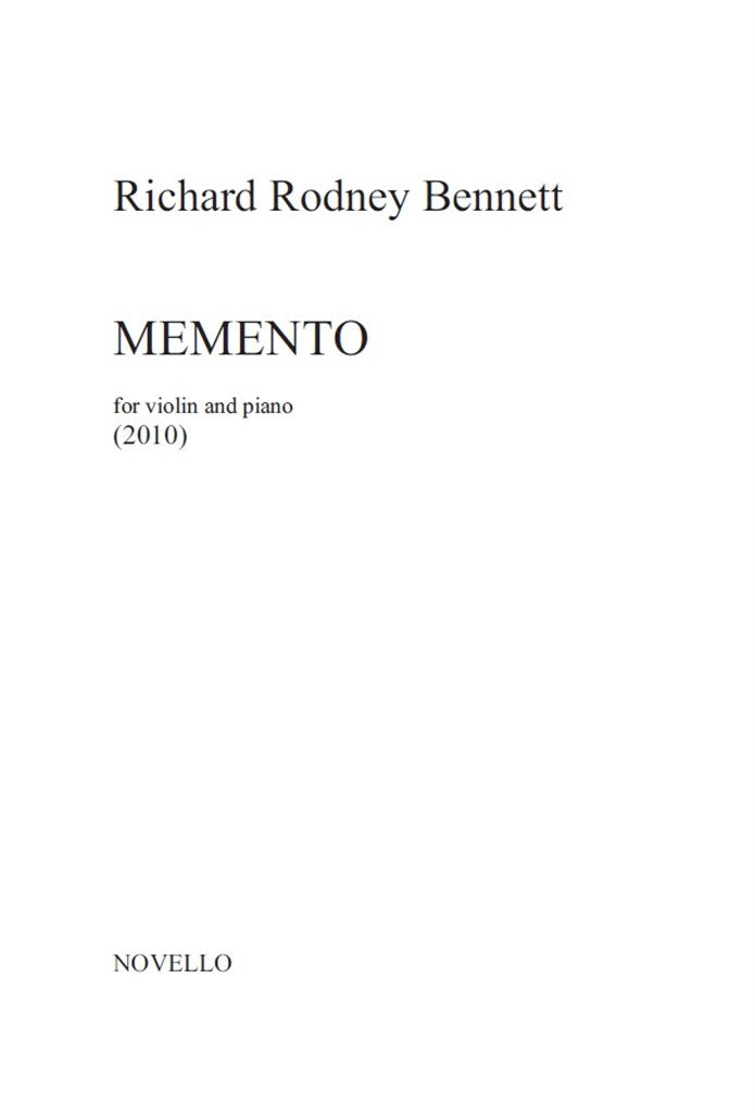 Memento (Violin and Piano)