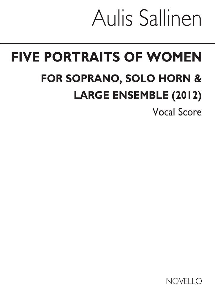 Five Portraits of Women (Vocal Score)