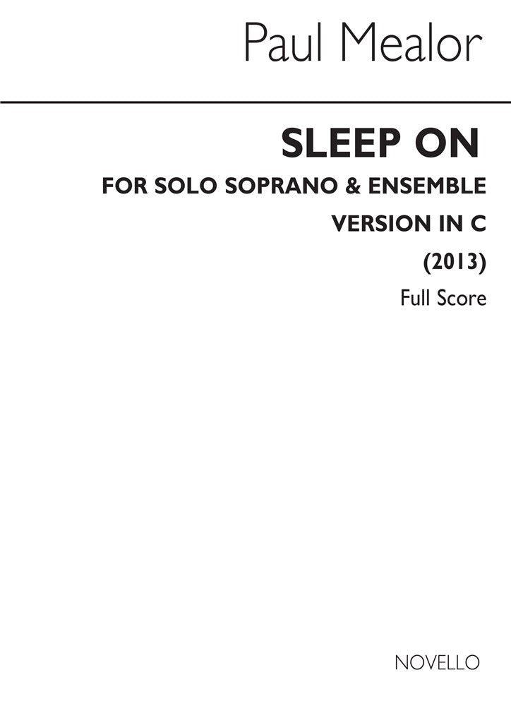 Sleep On (In C) (Score Only)