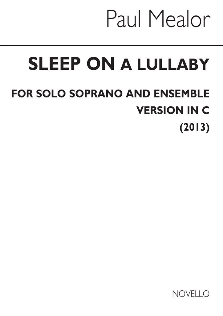 Sleep On (In C) (Vocal Score)