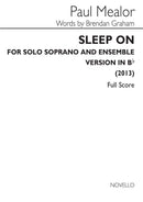 Sleep On (In B-Flat) (Score Only)