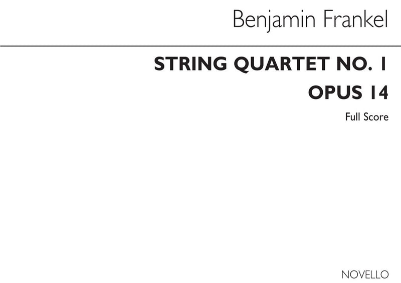 String Quartet No.1 Op.14 (Score Only)