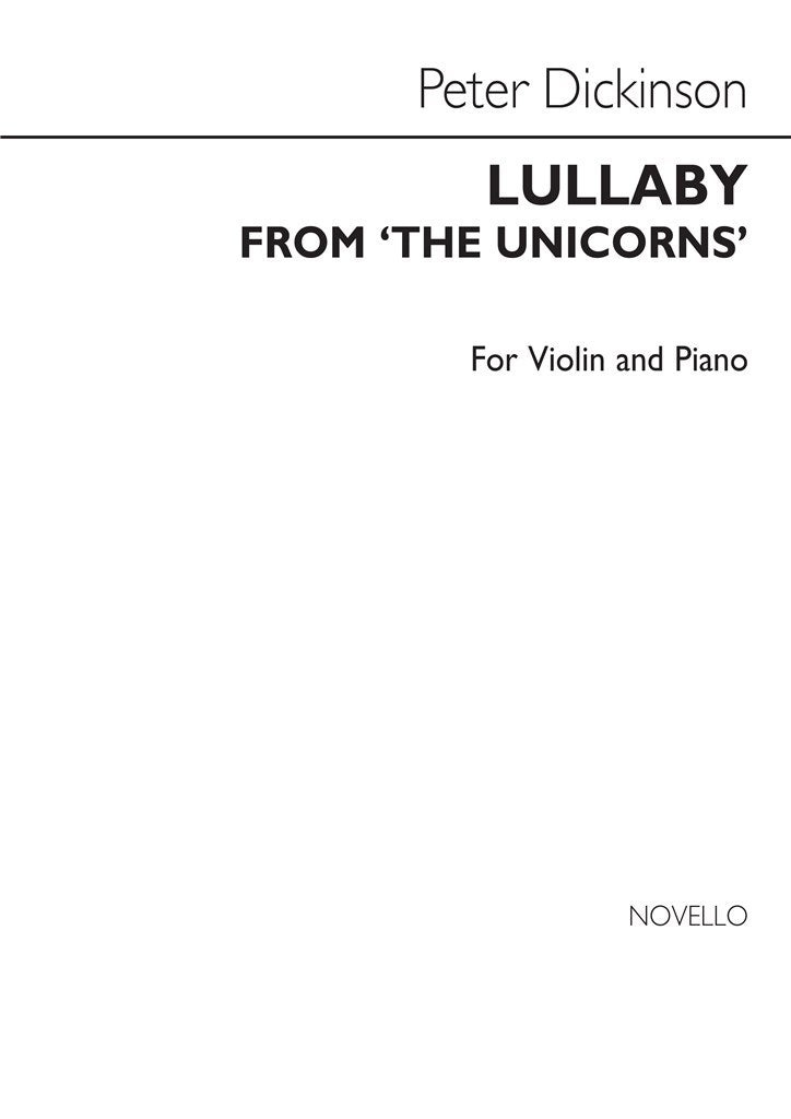 Lullaby From 'The Unicorns' (Violin and Piano)