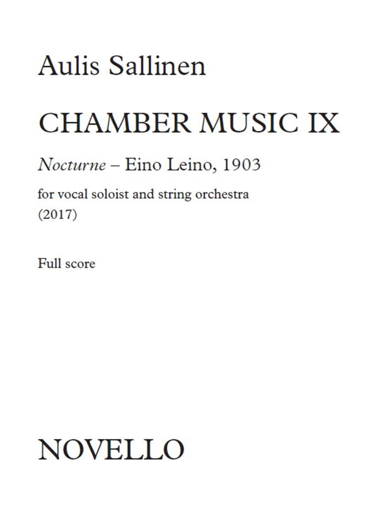 Chamber Music IX: Nocturne - Eino Leino, 1903 (Full Score)