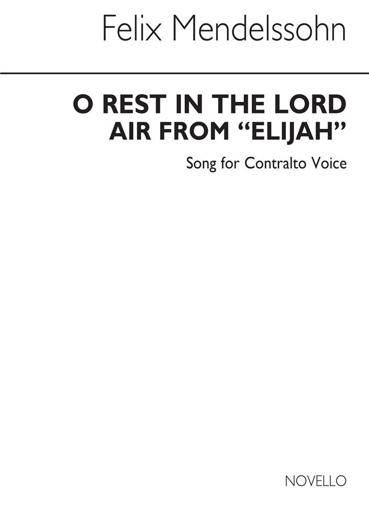 O Rest In The Lord In C