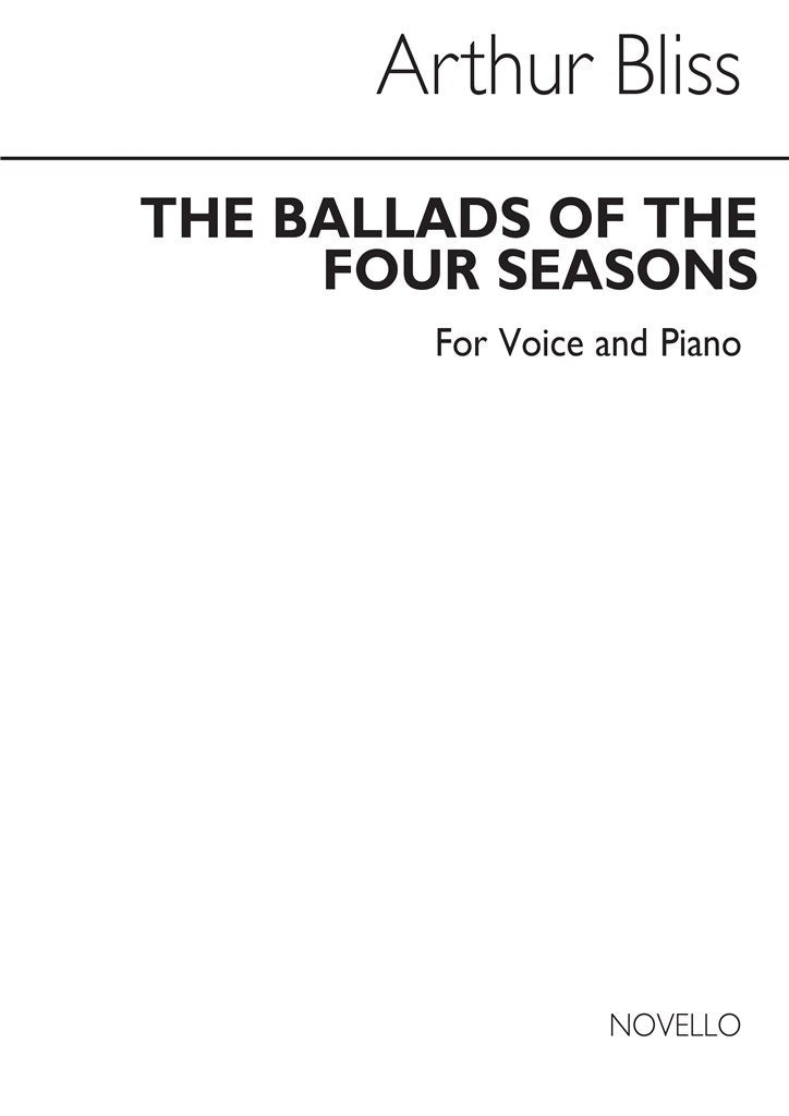 Ballads of The Four Seasons For High Voice