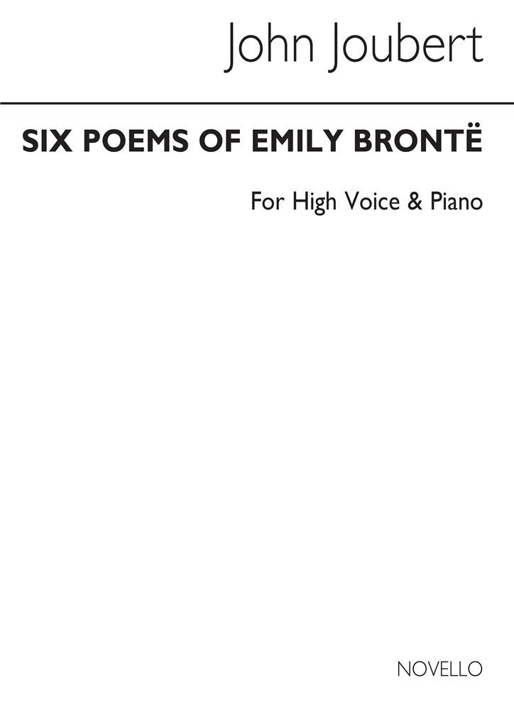 Six Poems of Emily Bronte for Soprano and Piano