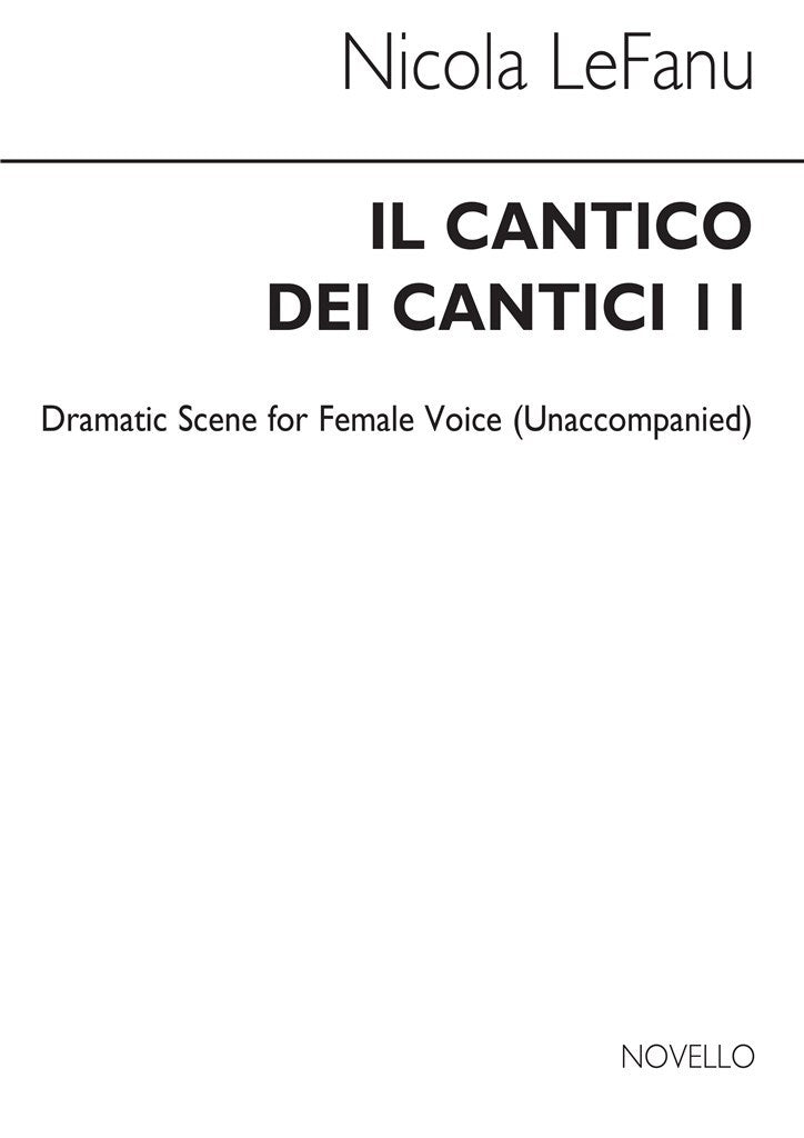 Il Cantico Dei Cantici II for Female Voice