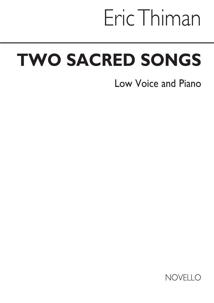 Two Sacred Songs For Low Voice