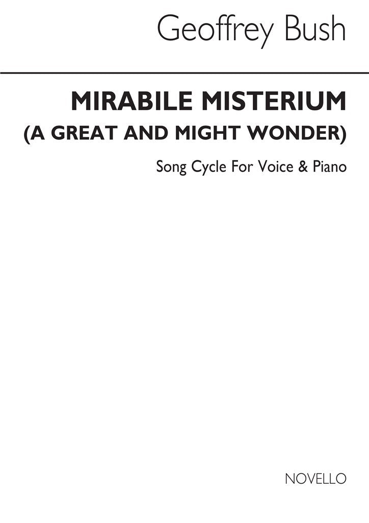 Mirabile Misterium for High Voice and Piano