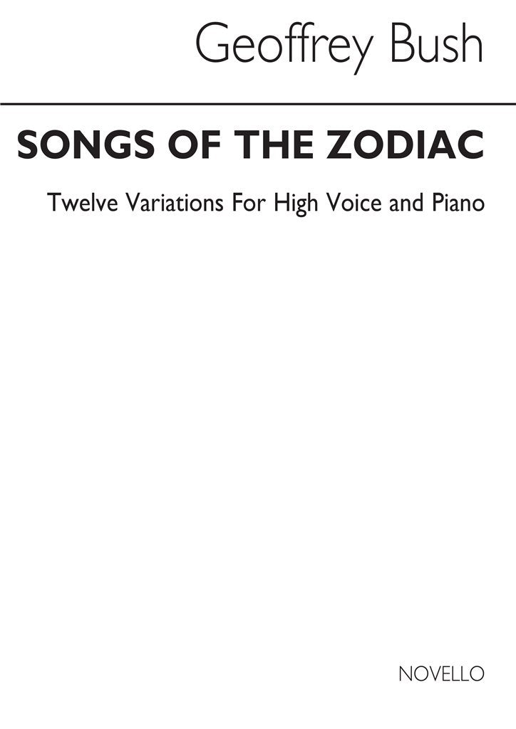 Songs of The Zodiac For Voice and Piano