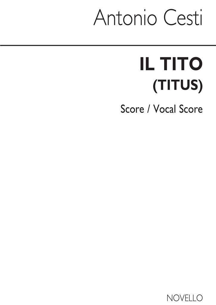 Il Tito (Score/Vocal Score)