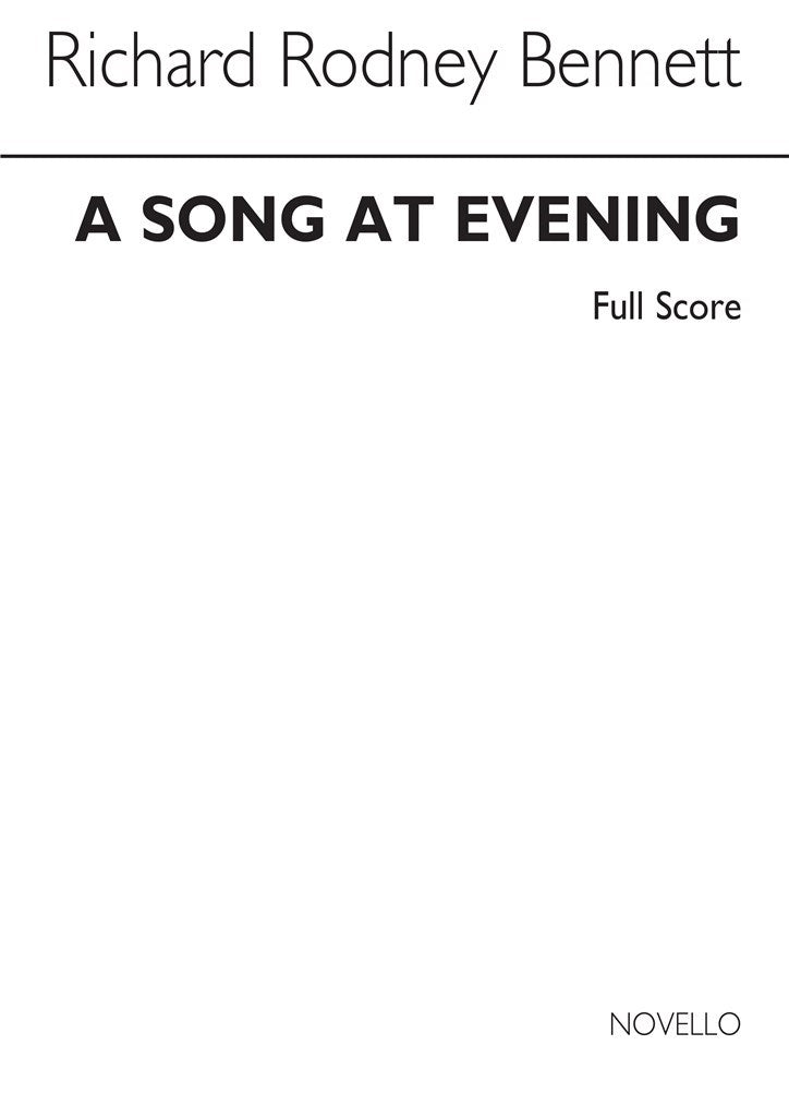 A Song At Evening (Score Only)