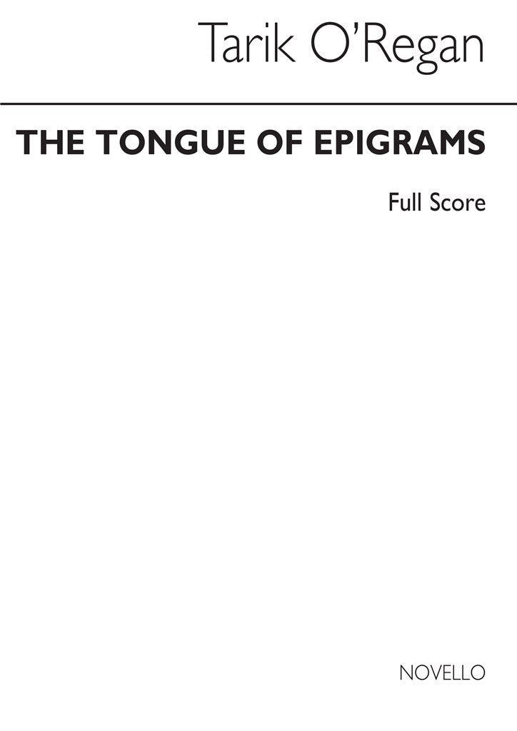 Tongue of Epigrams (Countertenor/Percussion)