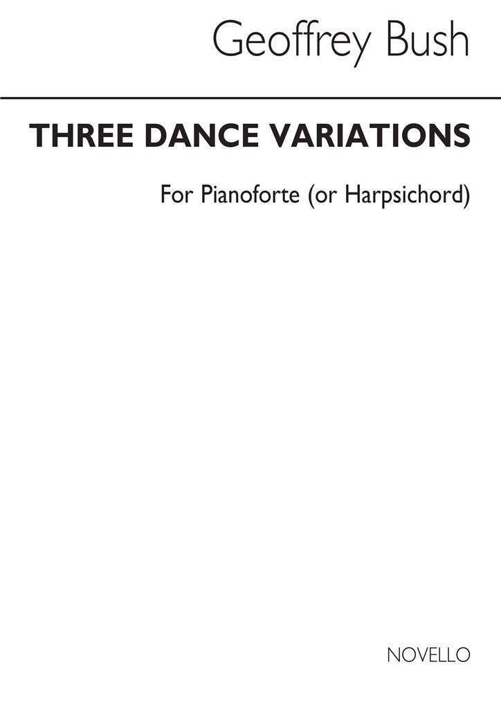 Three Dance Variations for Piano Solo