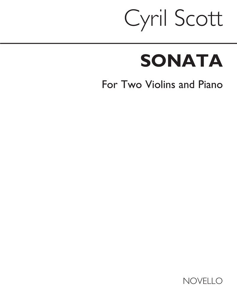 Sonata For Two Violins and Piano
