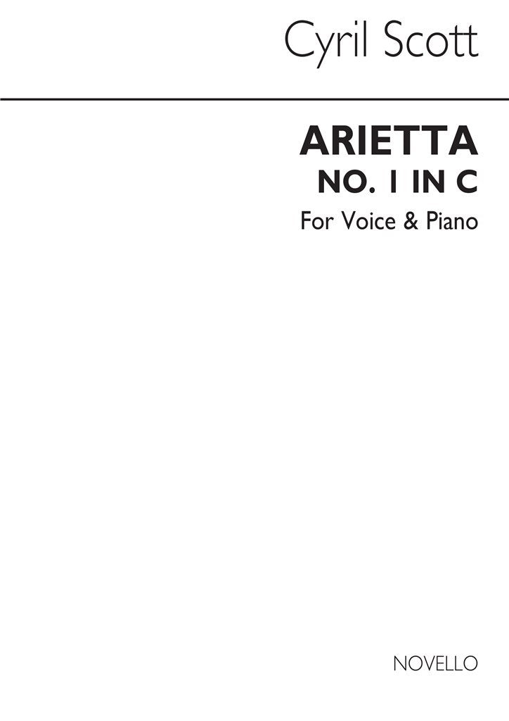 Arietta for Voice and Piano