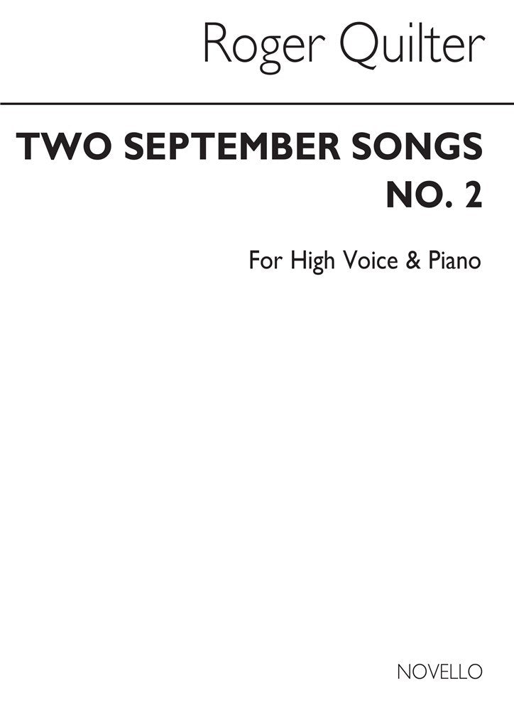 Two September Songs Op.18 Nos. 5 and 6